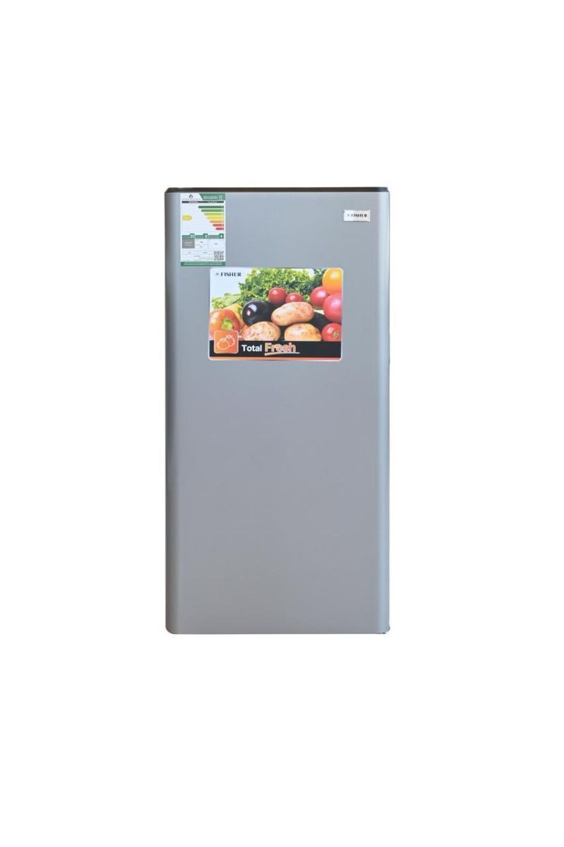فيشر ثلاجة باب واحد 5.3 قدم، 150 لتر، فضي - FR-S150HW